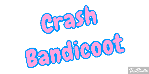 Crash Bandicoot Effetto testo