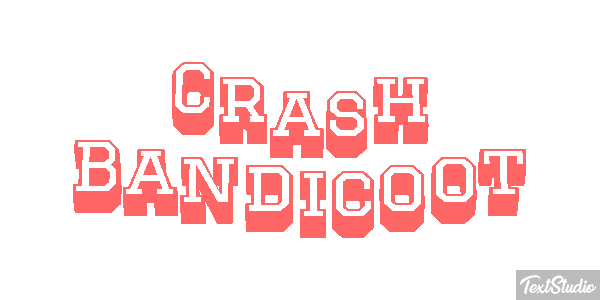 Crash Bandicoot Effetto testo