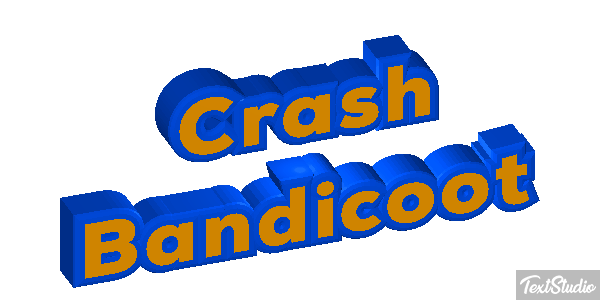 Crash Bandicoot Effetto testo