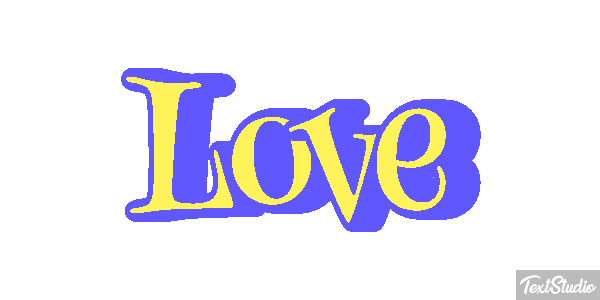 Love Text effect
