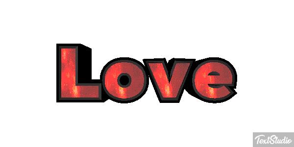Love Text effect