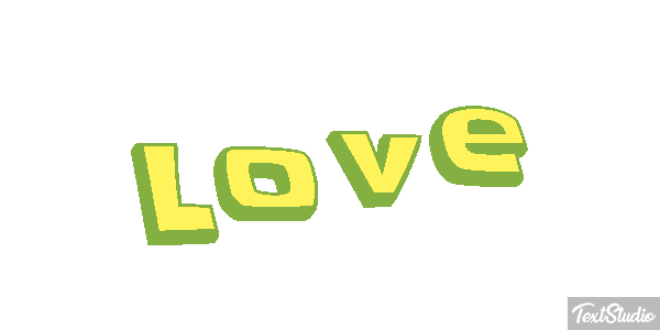 Love Text effect