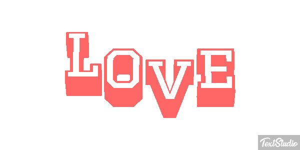 Love Text effect