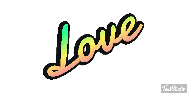 Love Text effect