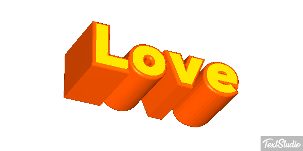 Love Text effect