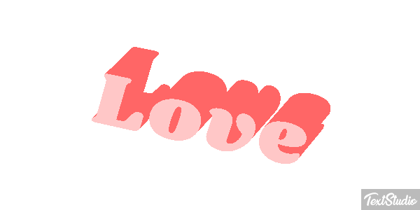 Love Text effect