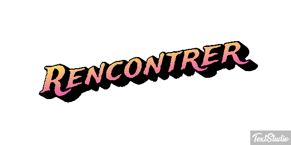 Rencontrer Текстовый эффект