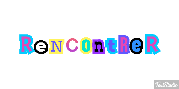 Rencontrer Текстовый эффект