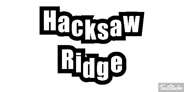 Hacksaw Ridge Efekt tekstowy