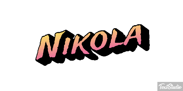 Nikola Effetto testo