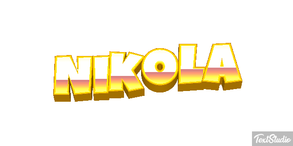 Nikola Effetto testo
