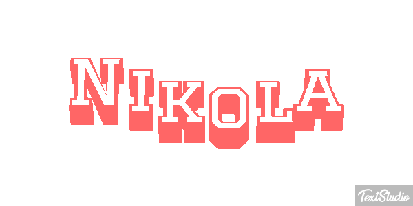 Nikola Effetto testo