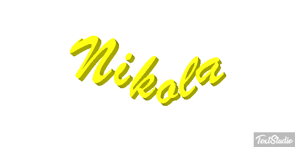 Nikola Effetto testo