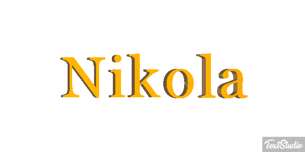 Nikola Effetto testo