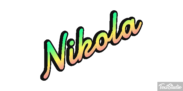 Nikola Effetto testo