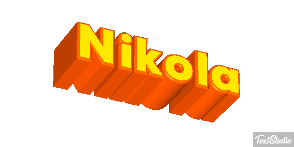Nikola Effetto testo