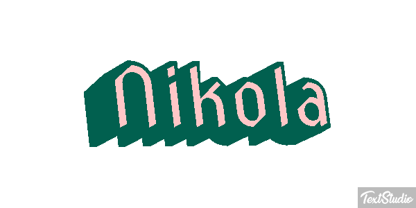 Nikola Effetto testo