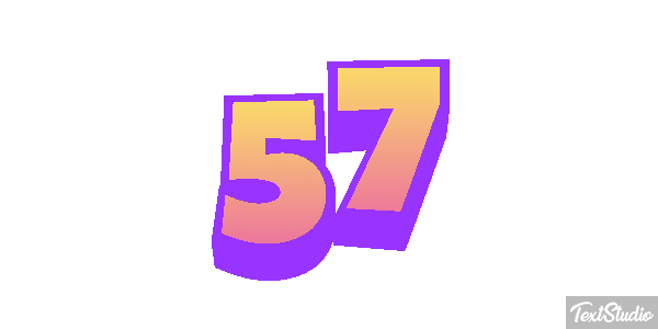 57 Metin efekti