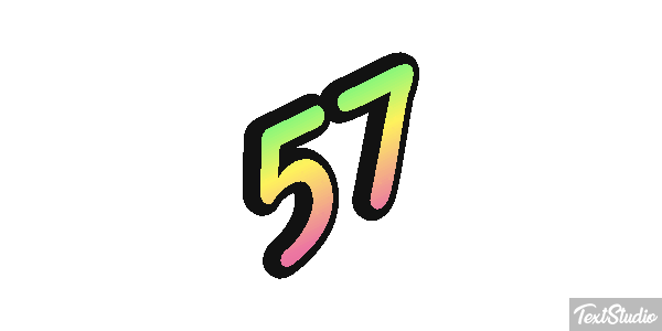 57 Metin efekti