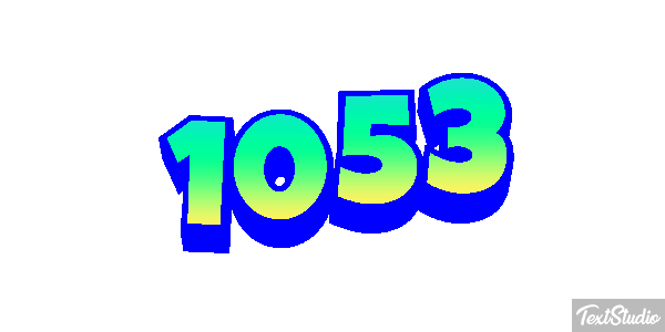 1053 Text effect