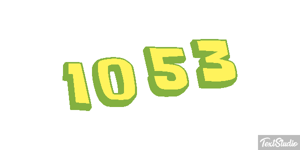 1053 Text effect