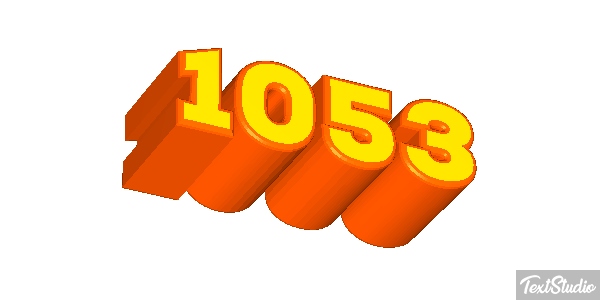 1053 Text effect