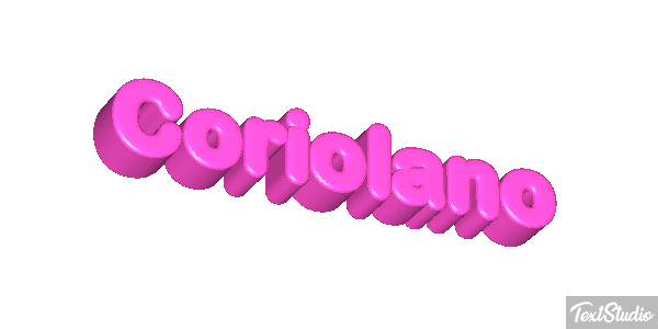 Coriolano Effetto testo