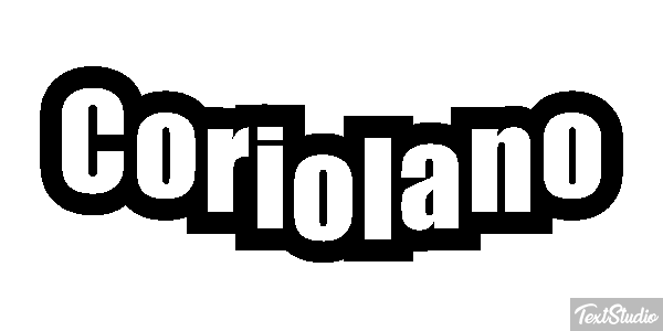 Coriolano Effetto testo