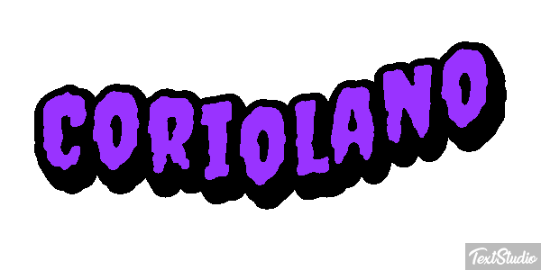 Coriolano Effetto testo
