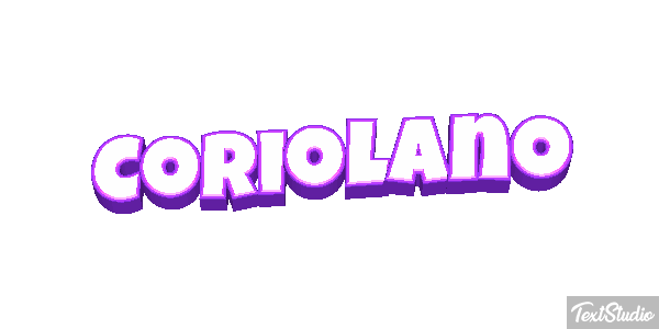 Coriolano Effetto testo