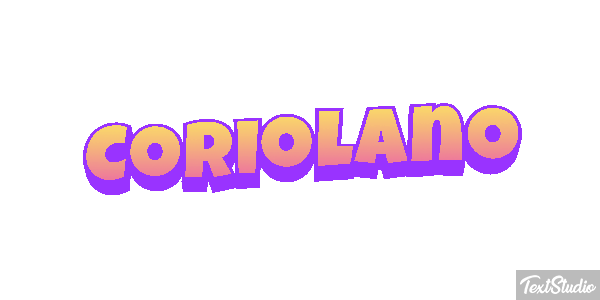 Coriolano Effetto testo