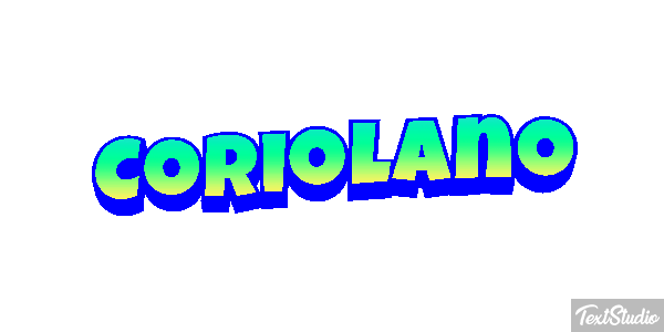 Coriolano Effetto testo