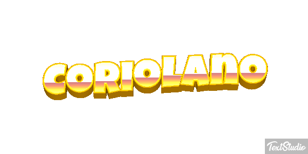 Coriolano Effetto testo