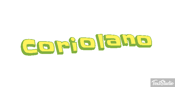 Coriolano Effetto testo