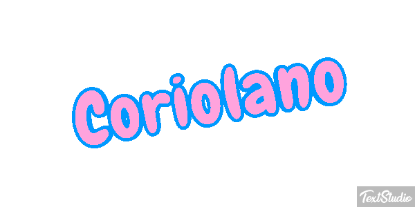 Coriolano Effetto testo