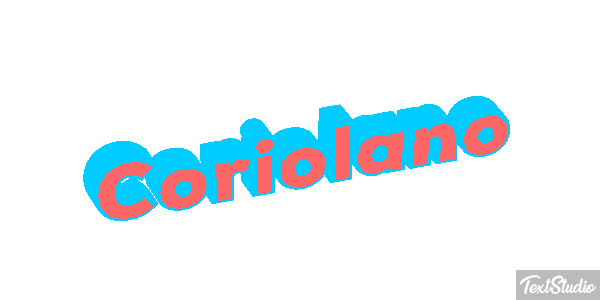 Coriolano Effetto testo