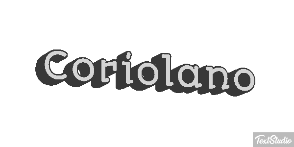 Coriolano Effetto testo