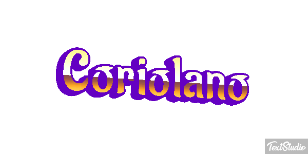 Coriolano Effetto testo