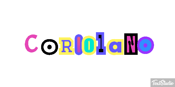Coriolano Effetto testo