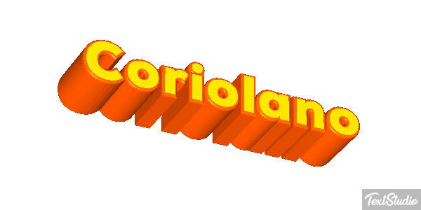 Coriolano Effetto testo