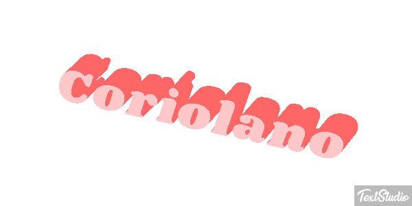 Coriolano Effetto testo