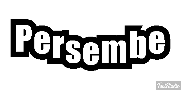 Perşembe Text effect