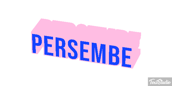 Perşembe Text effect