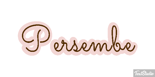 Perşembe Text effect