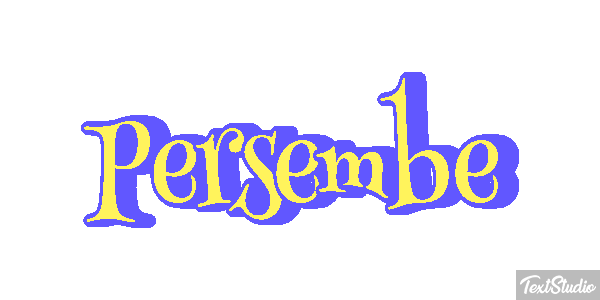 Perşembe Text effect