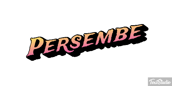 Perşembe Text effect