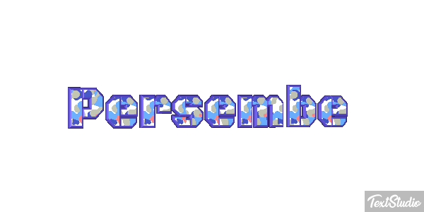 Perşembe Text effect