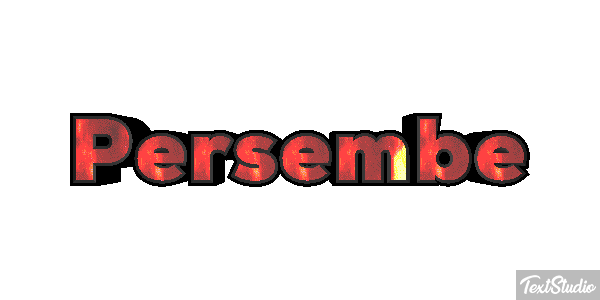 Perşembe Text effect