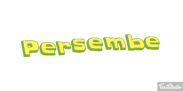 Perşembe Text effect