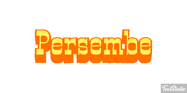 Perşembe Text effect
